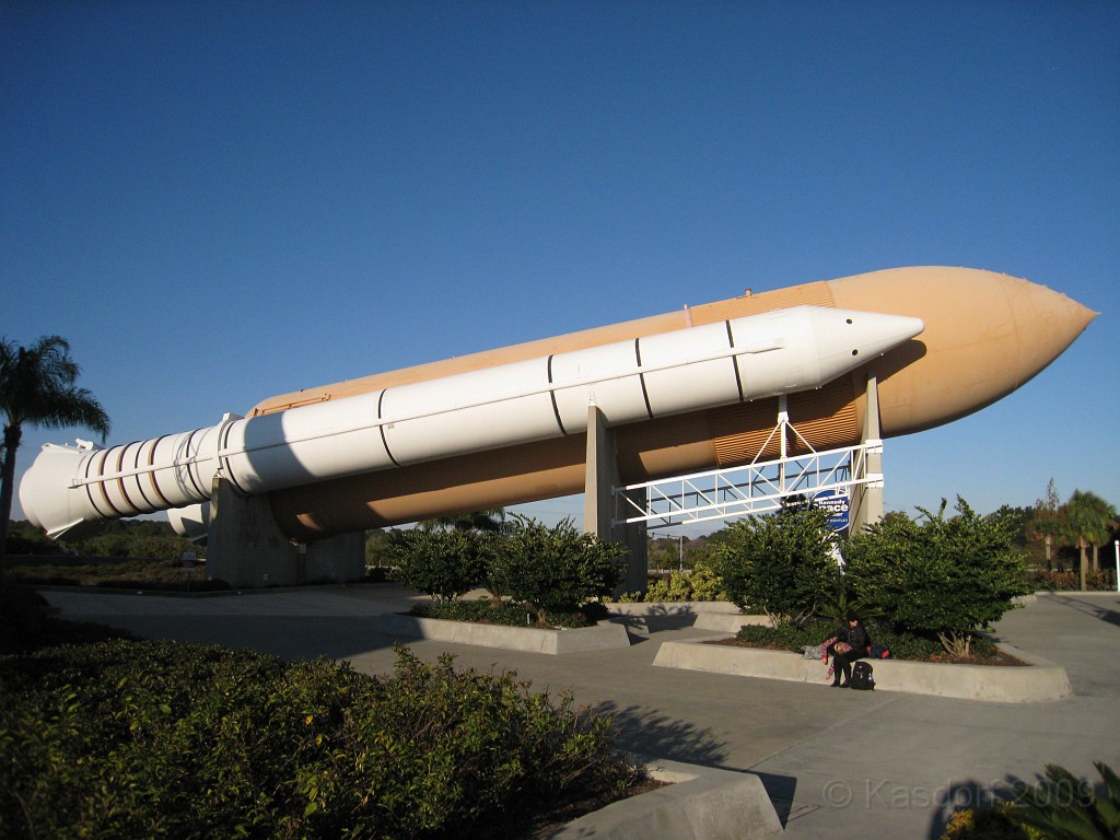 Disney 2010 D2 0860.jpg - January 9-11, 2010 Disney World Florida. Went to run the marathon. Sunday 5:40 AM start the race! Finish, go take a hot shower! Paul drove us over to Kennedy Space Center. Then buffet at Animal Kingdom for dinner!